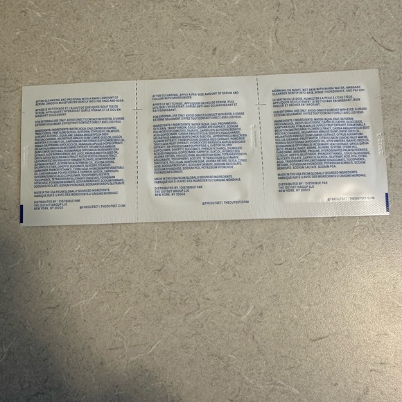 Sample, brand new. Three step skincare: cleanser, serum, moisturizer - Picture 5 of 5